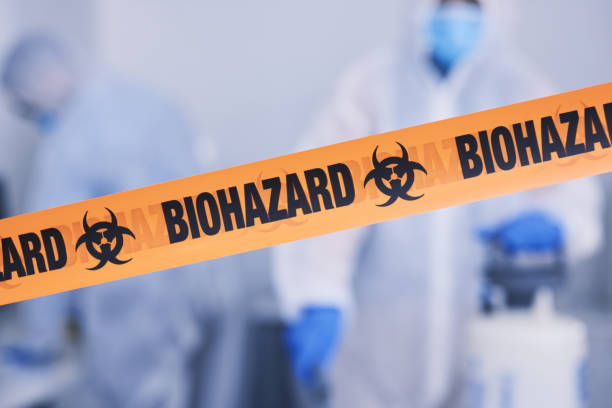Professional Biohazard Cleanup technician working in Madison, NC